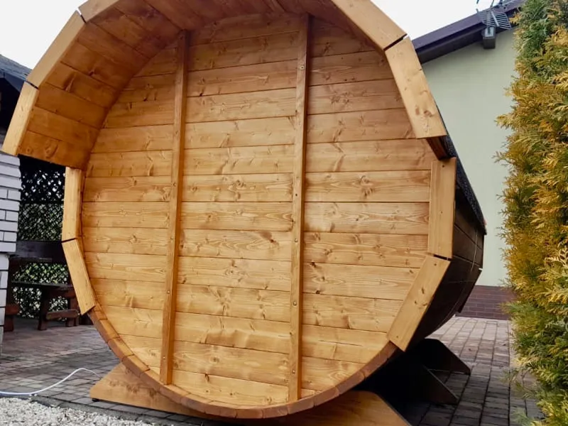 Sauna Beczka Converted