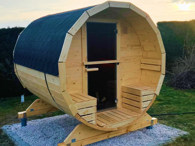 Sauna beczka 2×2 m