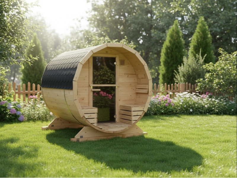 Sauna Beczka Friendly Spa Converted